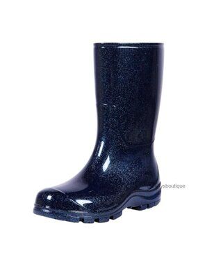 Women's Mid Calf Rain Boots Waterproof Rubber Garden Shoes